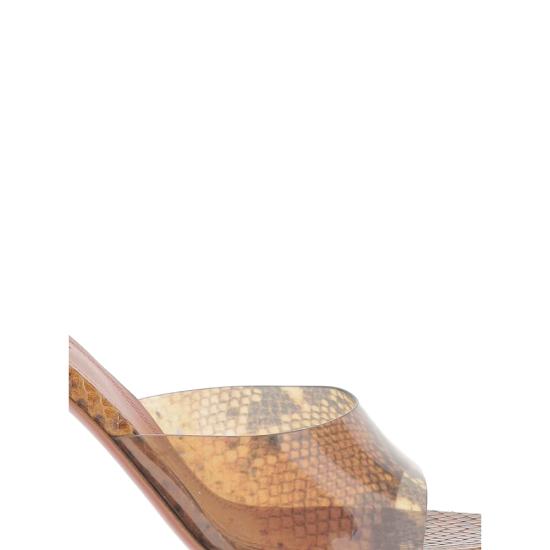 26SS 아미나 무아디 힐/펌프스 LUPITA GLASS 95 TAN BROWN - AMINA MUADDI