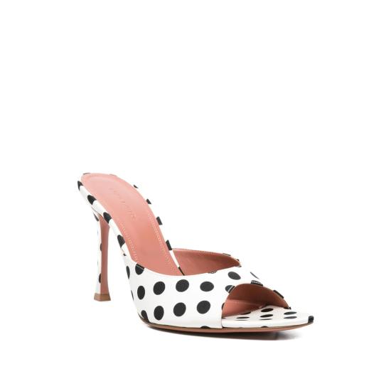 26SS 아미나 무아디 힐/펌프스 ALEXA SLIPPER 95 IVORY WHITE BLACK - AMINA MUADDI