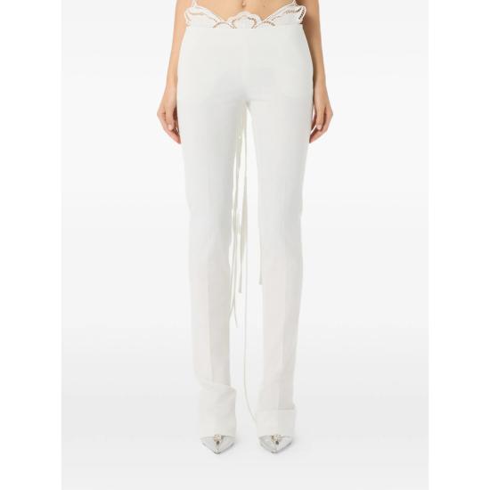 26SS 블루마린 스트레이트 팬츠 4P108A N0102 WHITE - BLUMARINE