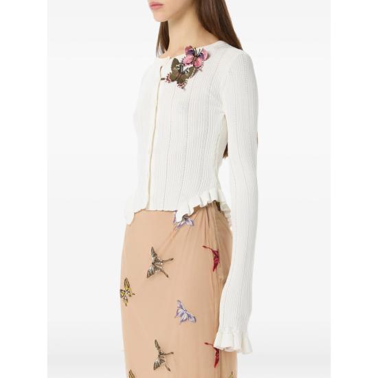 26SS 블루마린 가디건 4M222A N0102 WHITE - BLUMARINE