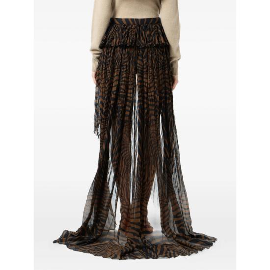 26SS 블루마린 스커트 2G284A M5179 BROWN BLACK - BLUMARINE