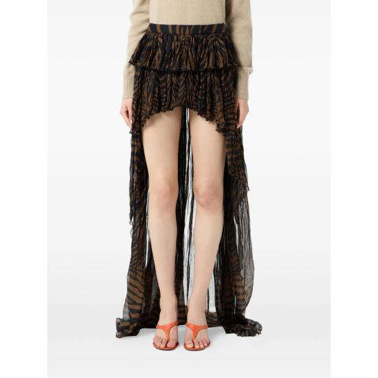 26SS 블루마린 스커트 2G284A M5179 BROWN BLACK - BLUMARINE