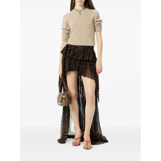 26SS 블루마린 스커트 2G284A M5179 BROWN BLACK - BLUMARINE