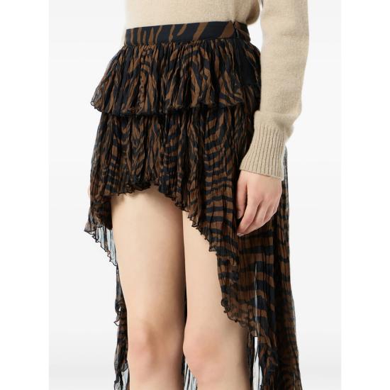 26SS 블루마린 스커트 2G284A M5179 BROWN BLACK - BLUMARINE