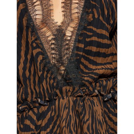 26SS 블루마린 원피스 2A802A M5179 BROWN BLACK - BLUMARINE