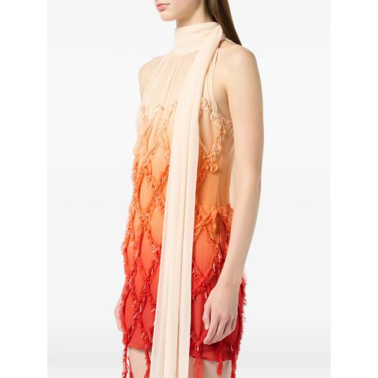 26SS 블루마린 원피스 2A784A R8172 NEUTRALS RED - BLUMARINE