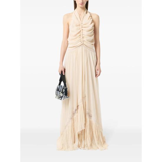 26SS 블루마린 롱 원피스 2A746A N0817 NEUTRALS - BLUMARINE