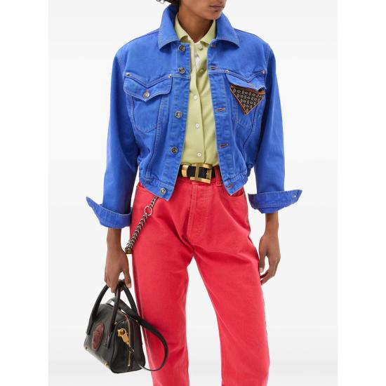 26SS 베르사체 데님 자켓 1A17871 1024527 1DB10 BLUE - VERSACE