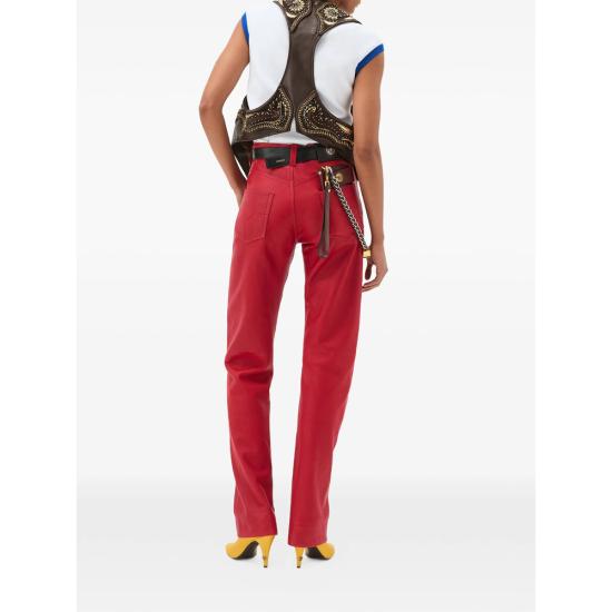 26SS 베르사체 스트레이트 팬츠 1A17491 1023785 1RE60 RED - VERSACE