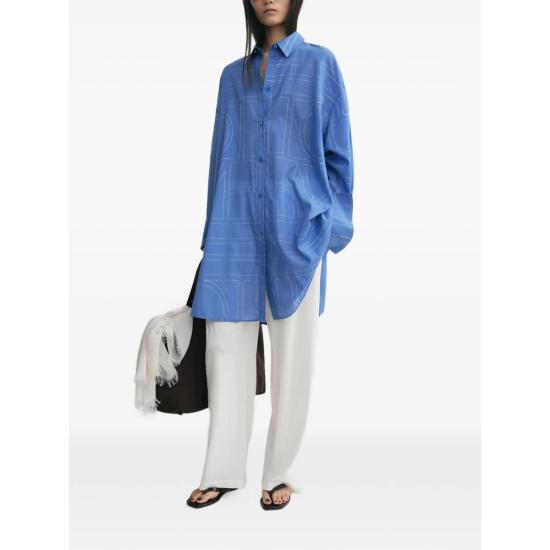 26SS 토템 셔츠 253 WRD0254 FB0239 276 CABAL BLUE - TOTEME