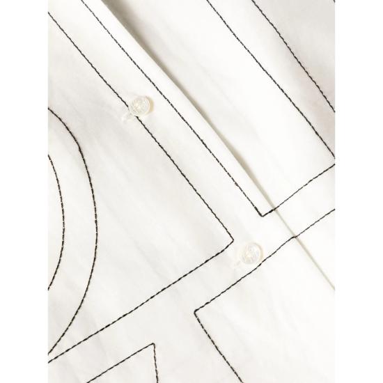 26SS 토템 셔츠 243 WRT976 FB0239 200 WHIBK WHITE BLACK - TOTEME