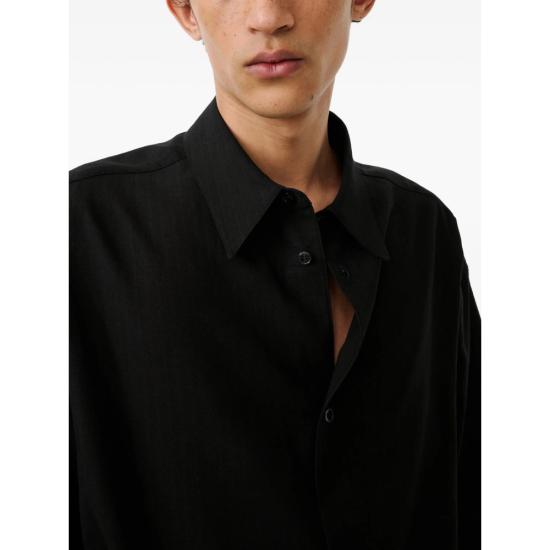 26SS 스튜디오 니콜슨 반팔 셔츠 SNM 1267 SANKO BLACK - STUDIO NICHOLSON