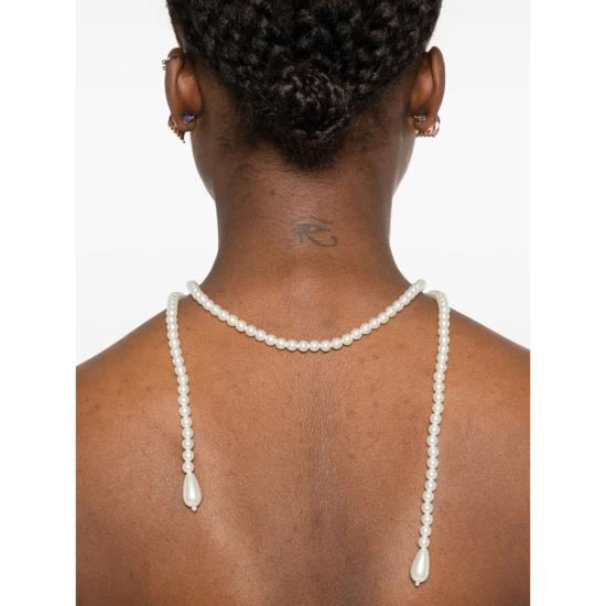 26SS 시몬로샤 목걸이/팬던트 NKS111 0904 PEARL SILVER WHITE - SIMONE ROCHA