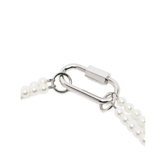 26SS 시몬로샤 목걸이/팬던트 NKS111 0904 PEARL SILVER WHITE - SIMONE ROCHA