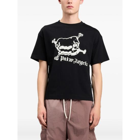 26SS 팜앤젤스 반팔 티셔츠 PMAA109S26 JER004 1003 BLACK - PALM ANGELS