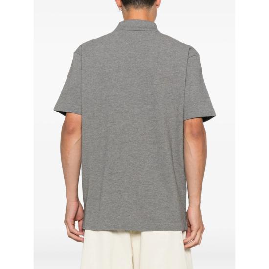 26SS 메종키츠네 폭스 헤드 컴포트 폴로 티셔츠 PM00210KP0001 MEGRE GREY - MAISON KITSUNE