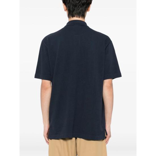 26SS 메종키츠네 폭스 헤드 컴포트 폴로 티셔츠 PM00210KP0001 CNAVY BLUE - MAISON KITSUNE