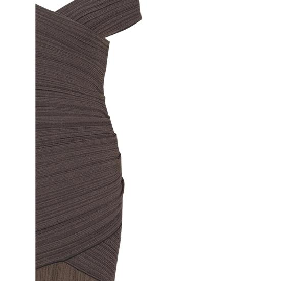 26SS 발망 롱 원피스 GF0RPB15KJ68 KJ68 8DJ BROWN - BALMAIN