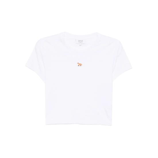 26SS 메종키츠네 베이비 폭스 베이비 티셔츠 PW00111KJ7026 WHITE