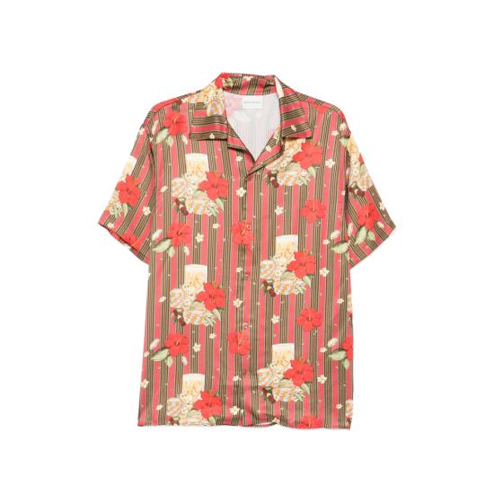 26SS 드롤드무슈 반팔 셔츠 K SH230 VI031 PINK PINK BROWN