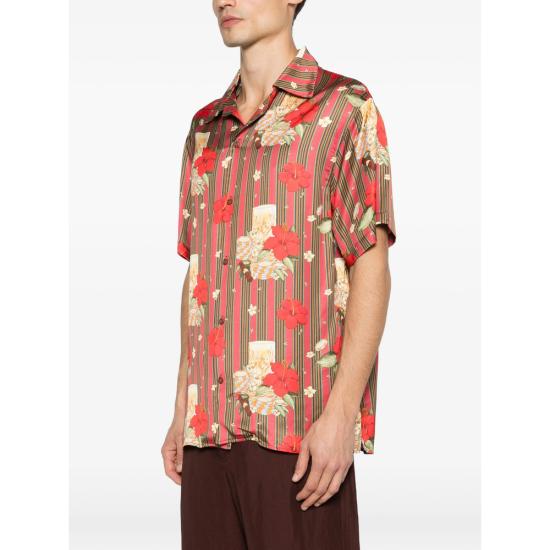 26SS 드롤드무슈 반팔 셔츠 K SH230 VI031 PINK PINK BROWN - DROLE DE MONSIEUR