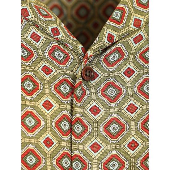 26SS 드롤드무슈 긴팔 셔츠 K SH233 VI032 KAKI GREEN RED - DROLE DE MONSIEUR