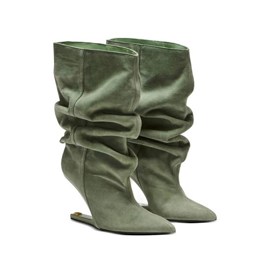 26SS 발망 부츠 GN0TA236 LCMK 7FR GREEN - BALMAIN