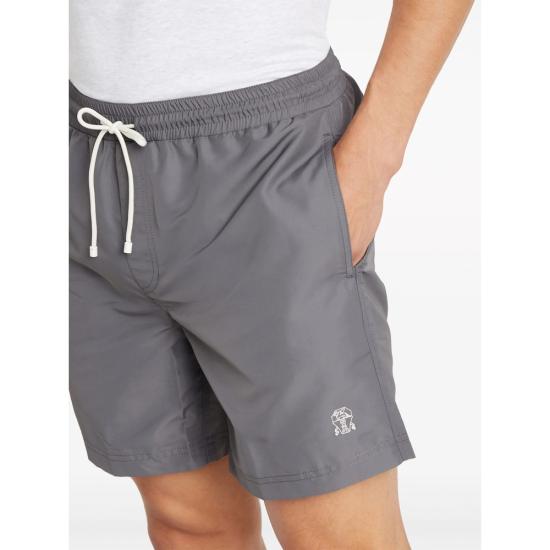 26SS 브루넬로 쿠치넬리 로고 스윔 팬츠 MW817043 CYN15 GREY - BRUNELLO CUCINELLI