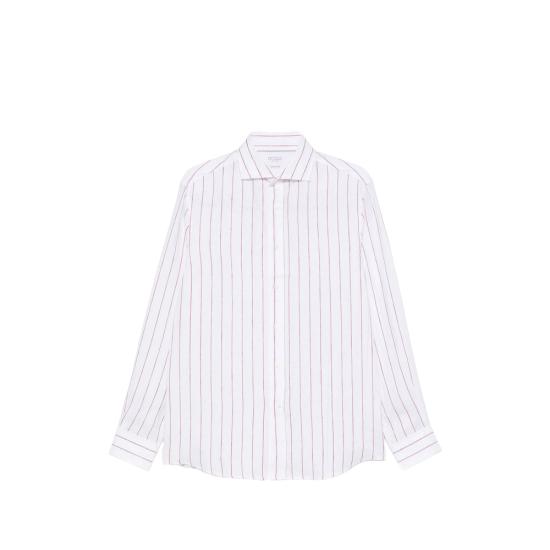 26SS 브루넬로 쿠치넬리 긴팔 셔츠 MM6860627 C151 WHITE