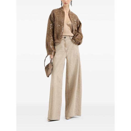 26SS 브루넬로 쿠치넬리 봄버 자켓 MF940HW306 C9267 BROWN - BRUNELLO CUCINELLI