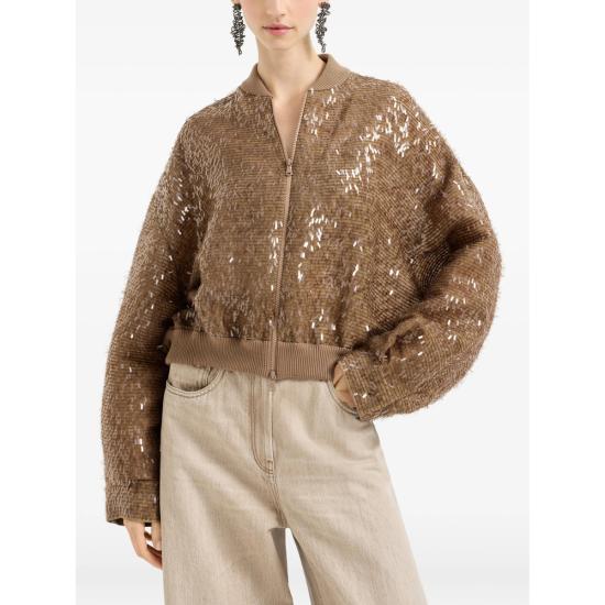 26SS 브루넬로 쿠치넬리 봄버 자켓 MF940HW306 C9267 BROWN - BRUNELLO CUCINELLI