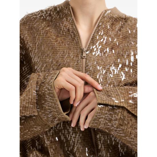 26SS 브루넬로 쿠치넬리 봄버 자켓 MF940HW306 C9267 BROWN - BRUNELLO CUCINELLI