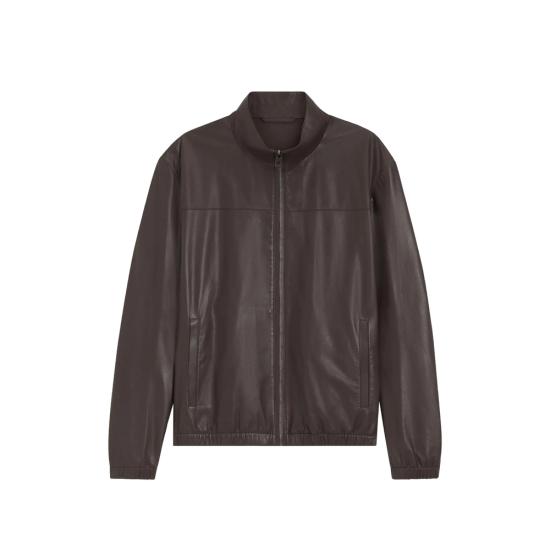 26SS 보스 가죽 자켓 50562919 210 BROWN