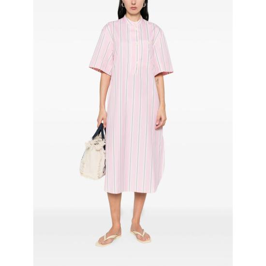 26SS 쉐르 미디 원피스 ROB0685 ILYA ROGRI PINK WHITE - SOEUR