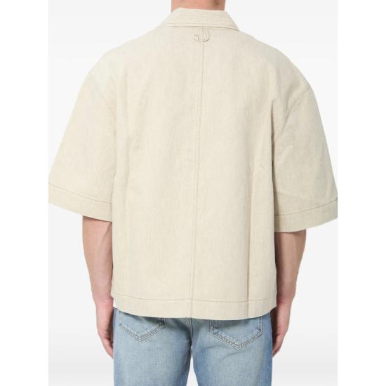 26SS 자크뮈스 파얀 박시 쇼트 슬리브 데님 셔츠 SHM00585 AD00044 130 NEUTRALS - JACQUEMUS