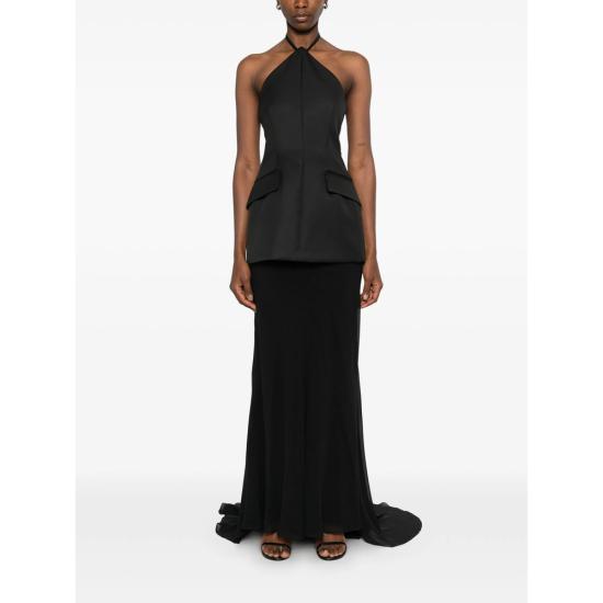 26SS 스포트막스 롱 원피스 SPXPINNE 538 007 BLACK - SPORTMAX