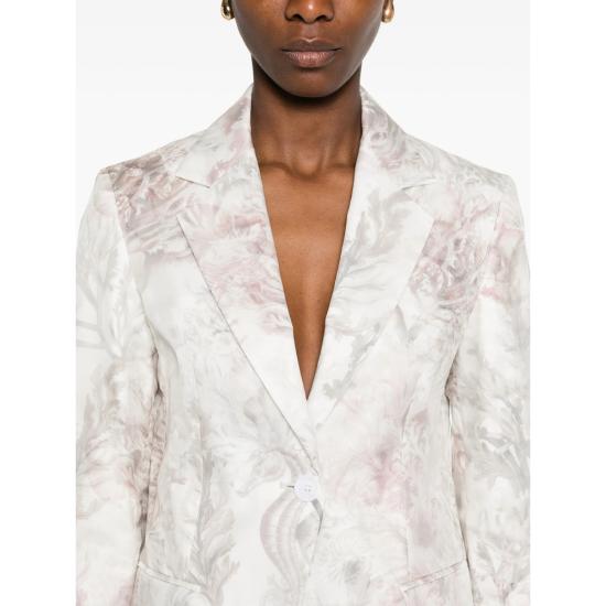 26SS 막스마라 수트 자켓 MXSPALOMBA 729 001 WHITE PINK - MAX MARA