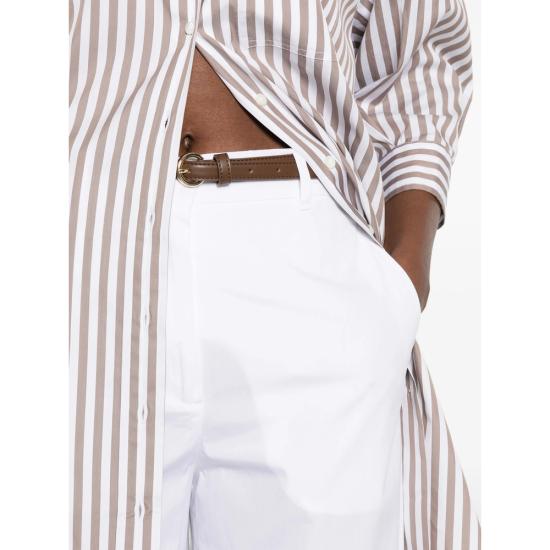 26SS 막스마라 스튜디오 스트레이트 팬츠 MSTFAREA 155 001 WHITE - MAX MARA STUDIO