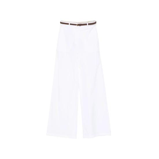 26SS 막스마라 스튜디오 스트레이트 팬츠 MSTFAREA 155 001 WHITE