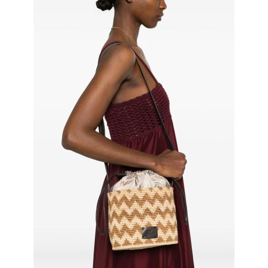 26SS 미소니 크로스백 MI10066R 105 NEUTRALS BROWN - MISSONI