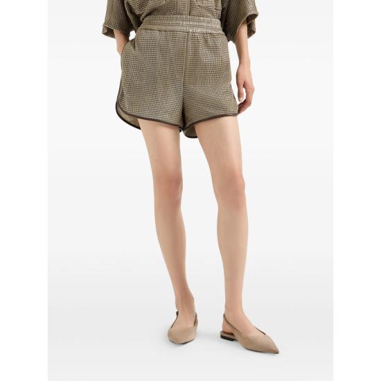 26SS 브루넬로 쿠치넬리 숏팬츠 MPSHY5585 C8850 NEUTRALS BLACK - BRUNELLO CUCINELLI