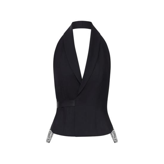 26SS 씨페러 민소매 티셔츠 SWJ0145 TWF0111 9999 BLACK