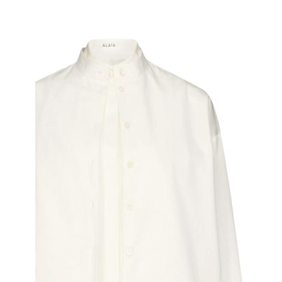 26SS 알라이아 셔츠 AA9C1010T611C 000 WHITE - ALAIA