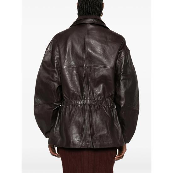 26SS 더프랭키샵 가죽 자켓 CARNABY DKPLU BROWN - THE FRANKIE SHOP