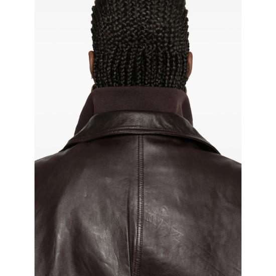 26SS 더프랭키샵 가죽 자켓 CARNABY DKPLU BROWN - THE FRANKIE SHOP