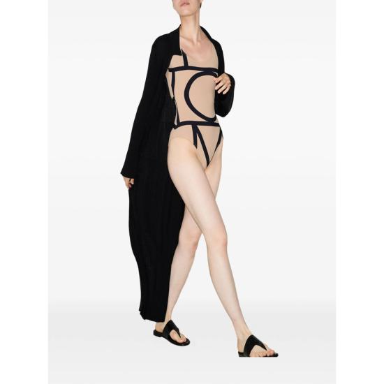 26SS 토템 모노그램 원피스 수영복 213 842 795 910 BEIGE NEUTRALS BLACK - TOTEME