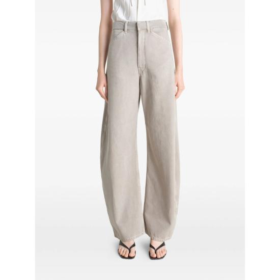 26SS 르메르 하이 웨이스티드 커브드 팬츠 PA1264 LD1054 BK201 NEUTRALS - LEMAIRE