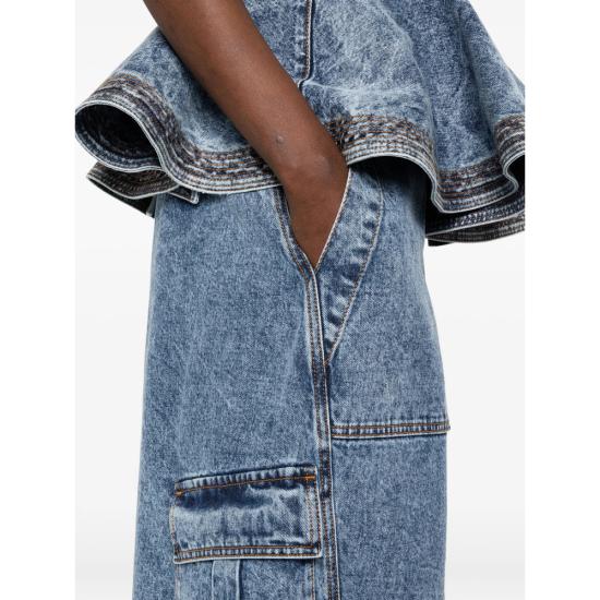 26SS 알라이아 데님 팬츠 AA9P1308T535C 524 BLUE - ALAIA