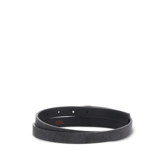 26SS 이알엘 가죽 벨트 ERL12K053 PEPE BLACK - ERL