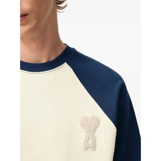 26SS 아미 스웨터 USW781 747 A027 NEUTRALS BLUE - AMI